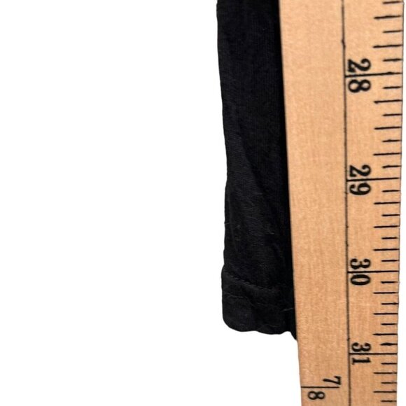 Elysee 26 Tunic Boho Top Black Abstract Cowl Neck 2/3 Sleeve Womens size M - Picture 10 of 12